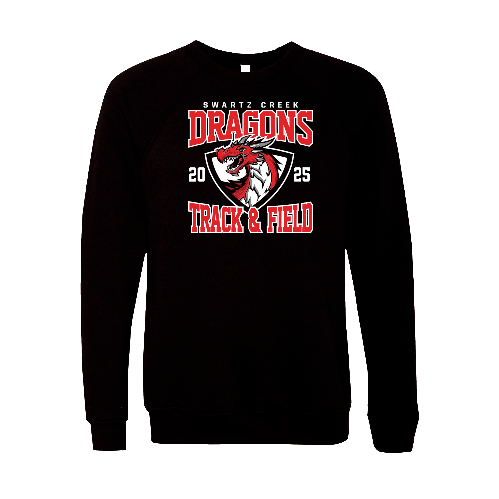 BELLA+CANVAS Unisex Sponge Fleece Raglan Sweatshirt - DRAGONS 25