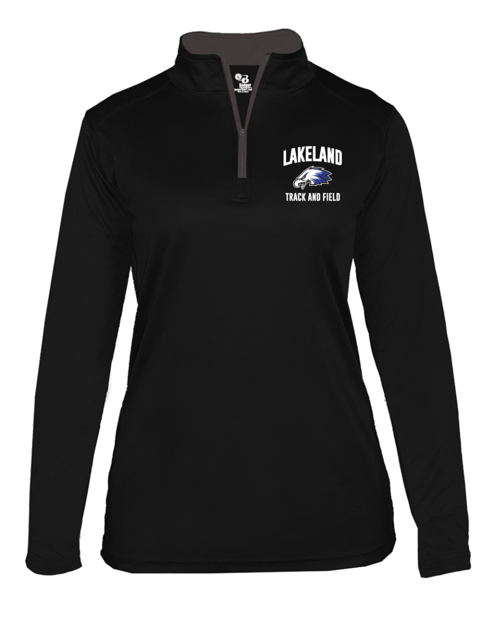 B-Core Women's 1/4 Zip - Lakeland Track - Bauman's Running & Walking Shop