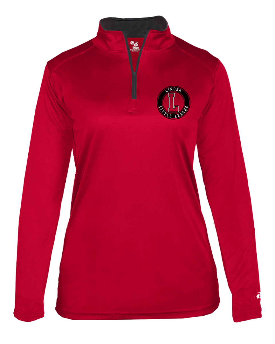 B-Core Women's 1/4 Zip - Linden Little League - Bauman's Running & Walking Shop