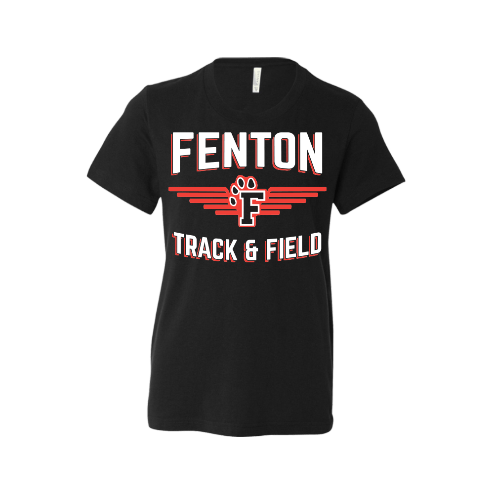 BELLA+CANVAS Unisex Jersey Tee - Black/Dark HTH D1 - Bauman's Running & Walking Shop