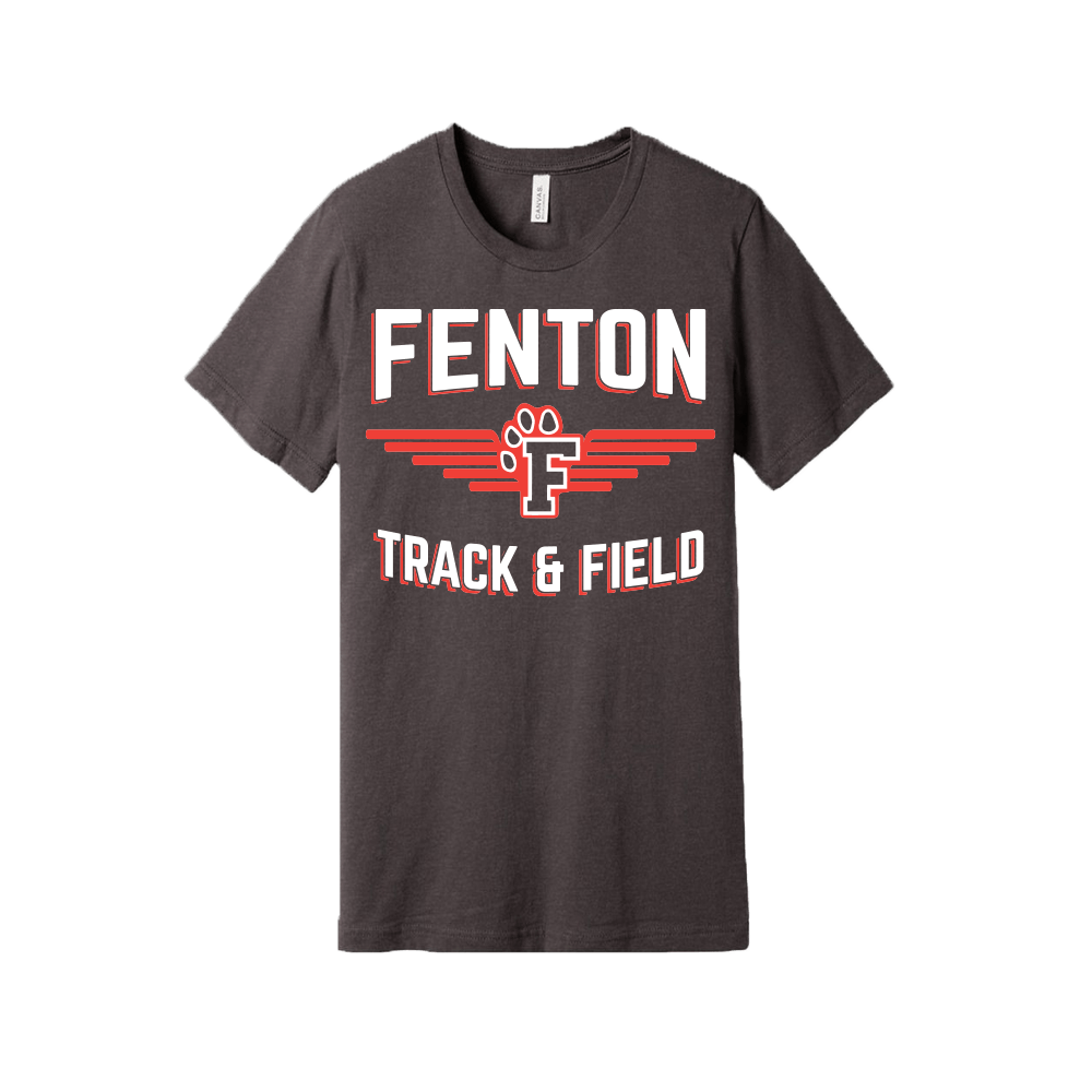 BELLA+CANVAS Unisex Jersey Tee - Black/Dark HTH D1 - Bauman's Running & Walking Shop