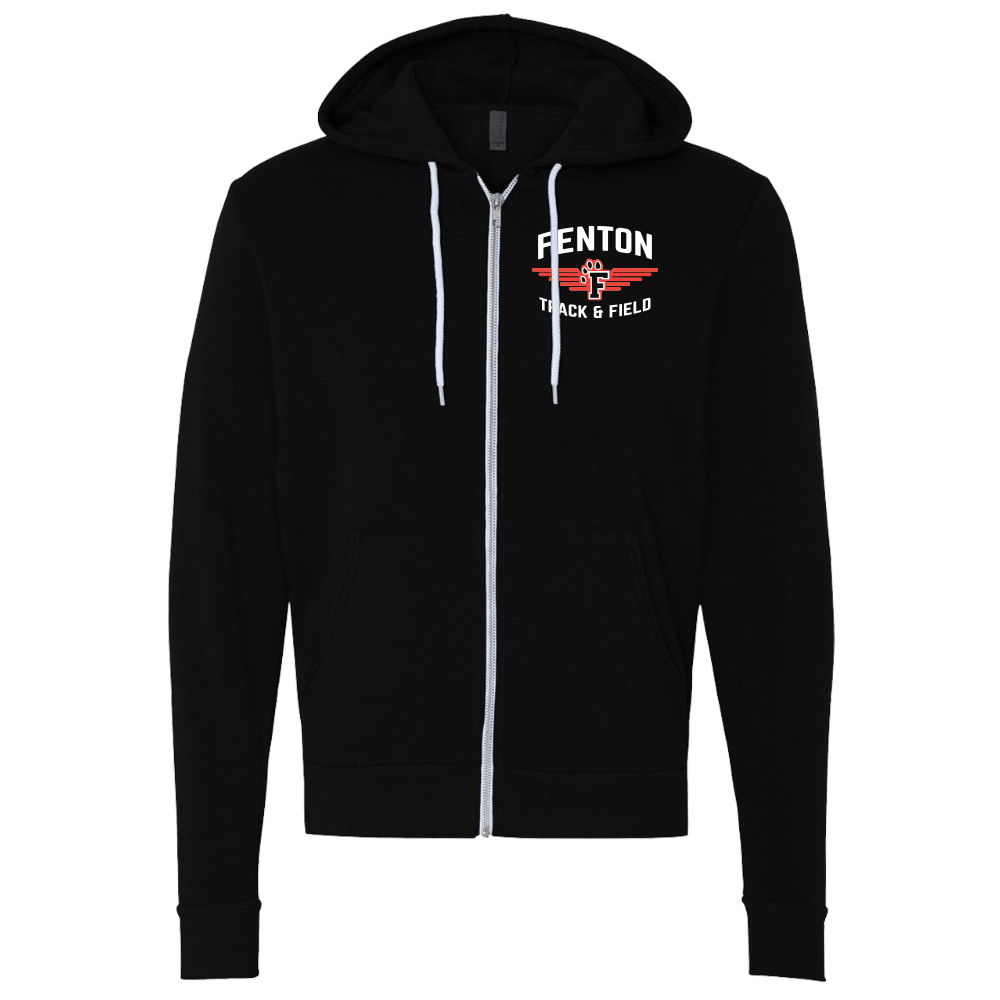 BELLA+CANVAS Unisex Sponge Fleece Full-Zip Hoodie FT&F - Bauman's Running & Walking Shop