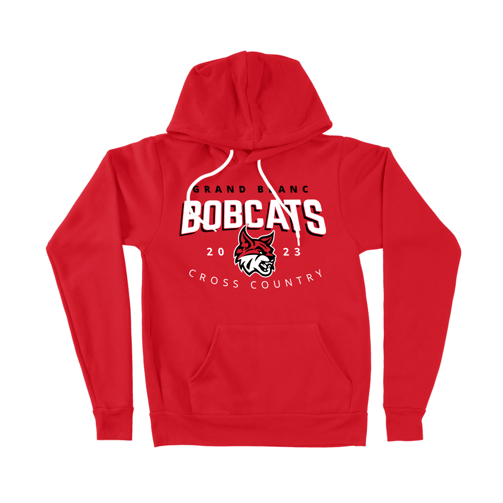 BELLA+CANVAS Unisex Sponge Fleece Pullover Hoodie - BOBCATS 2023 - Bauman's Running & Walking Shop