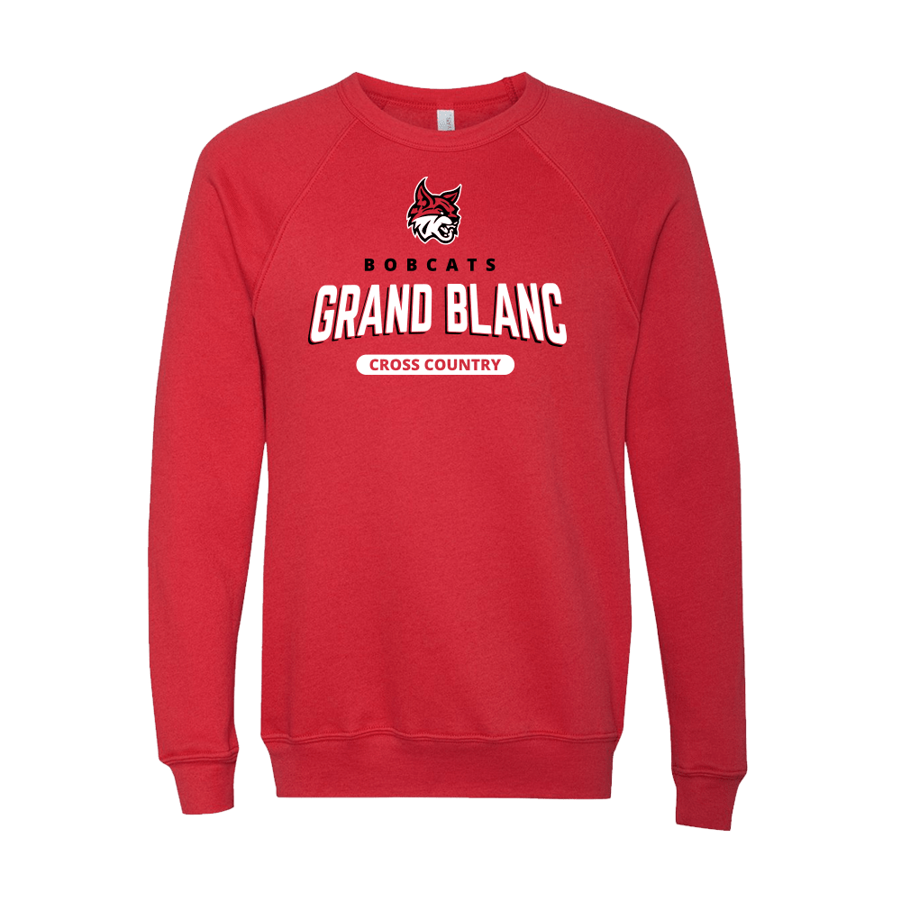 BELLA+CANVAS Unisex Sponge Fleece Raglan Sweatshirt - GBXC - Bauman's Running & Walking Shop