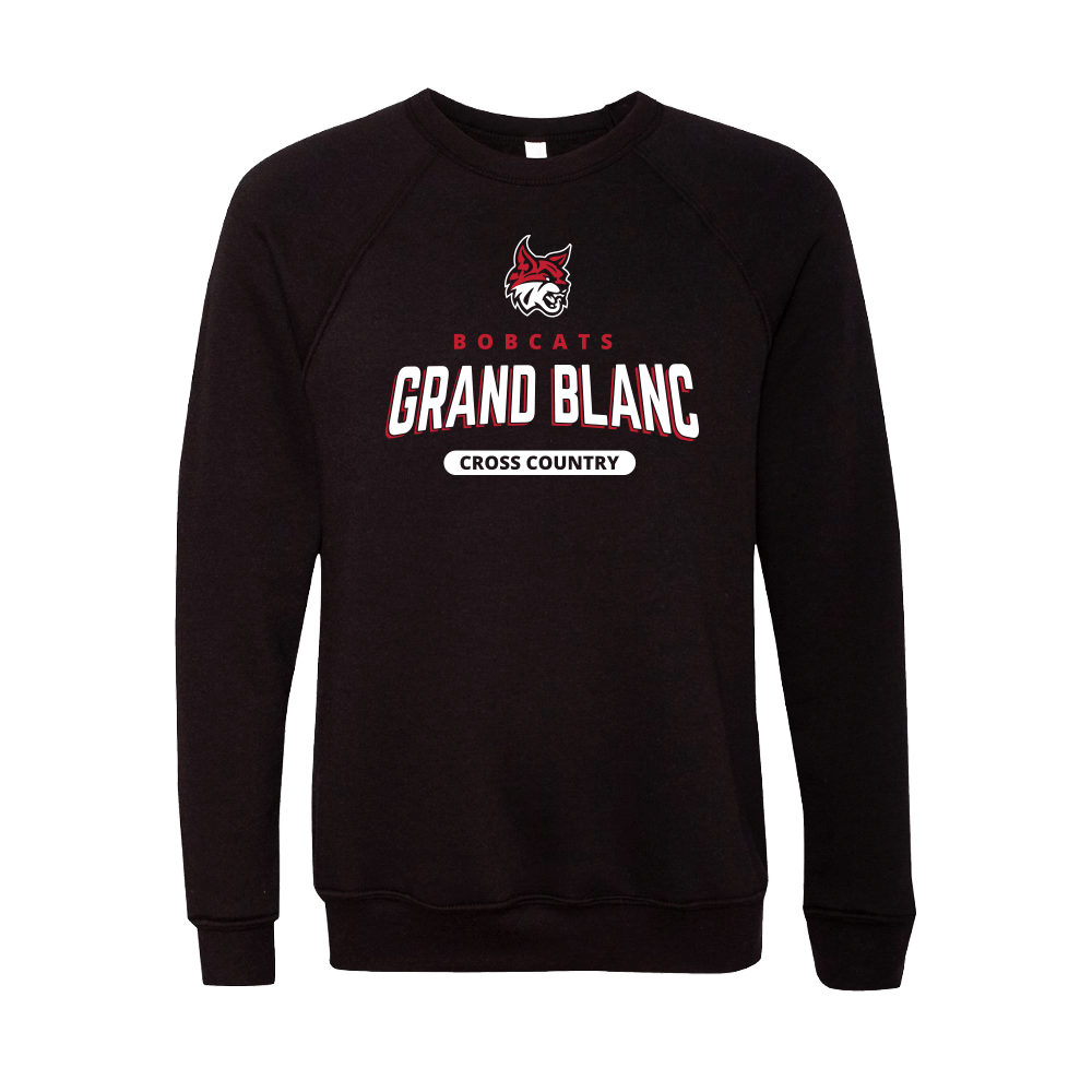 BELLA+CANVAS Unisex Sponge Fleece Raglan Sweatshirt - GBXC - Bauman's Running & Walking Shop