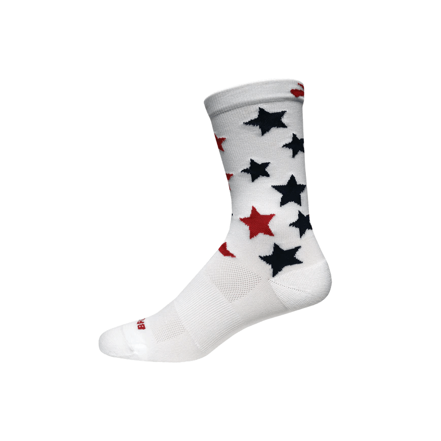 Brooks Run USA Tempo Knit In Crew Socks - Bauman's Running & Walking Shop