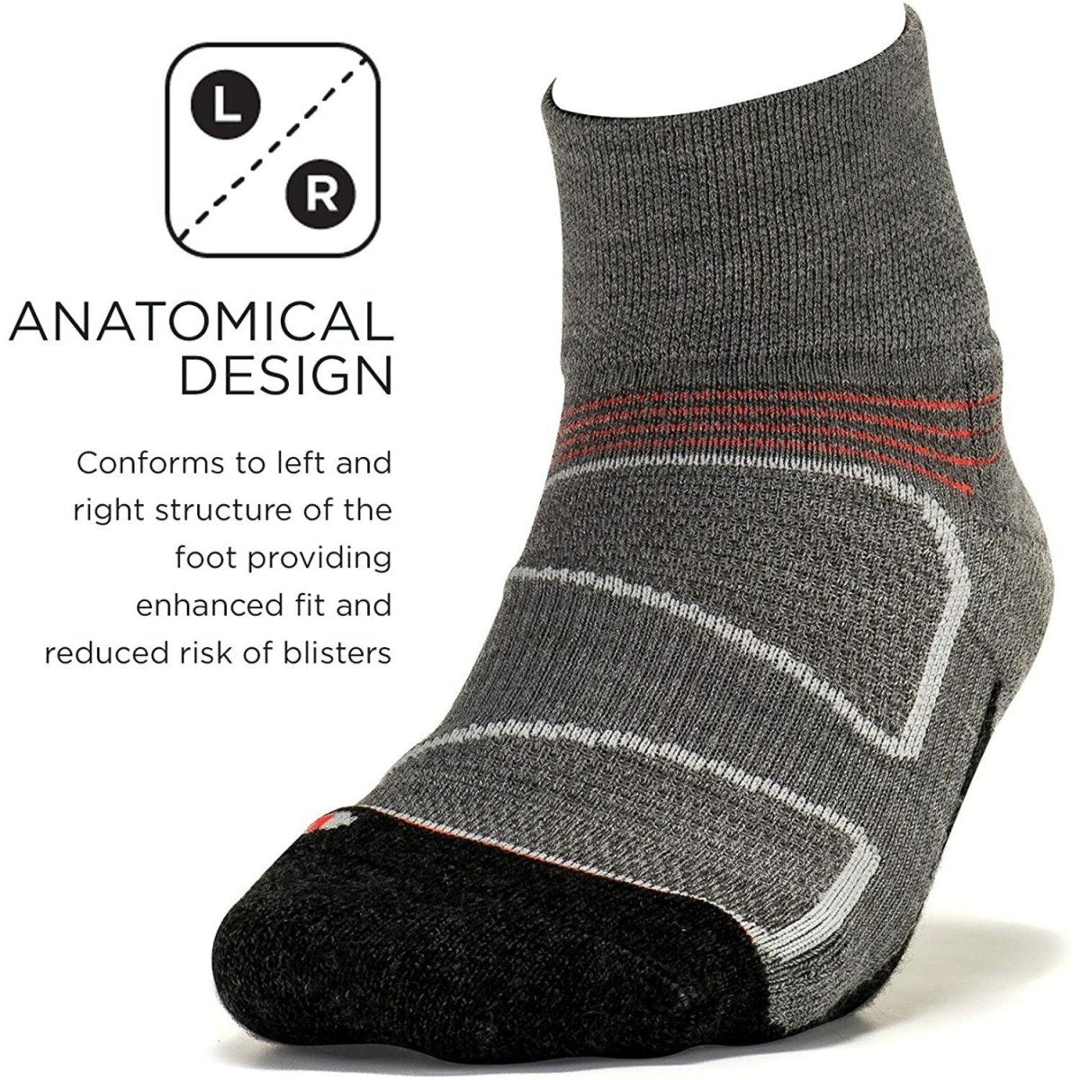 Features Elite Cushion Low Cut - Bauman's Running & Walking Shop