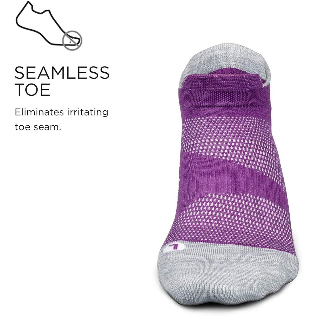 Feetures Unisex Elite Light Cushion No Show Tab - Bauman's Running & Walking Shop