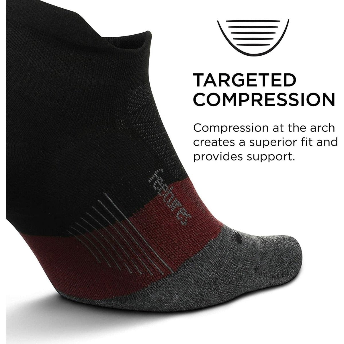 Feetures Unisex Elite Light Cushion No Show Tab - Bauman's Running & Walking Shop