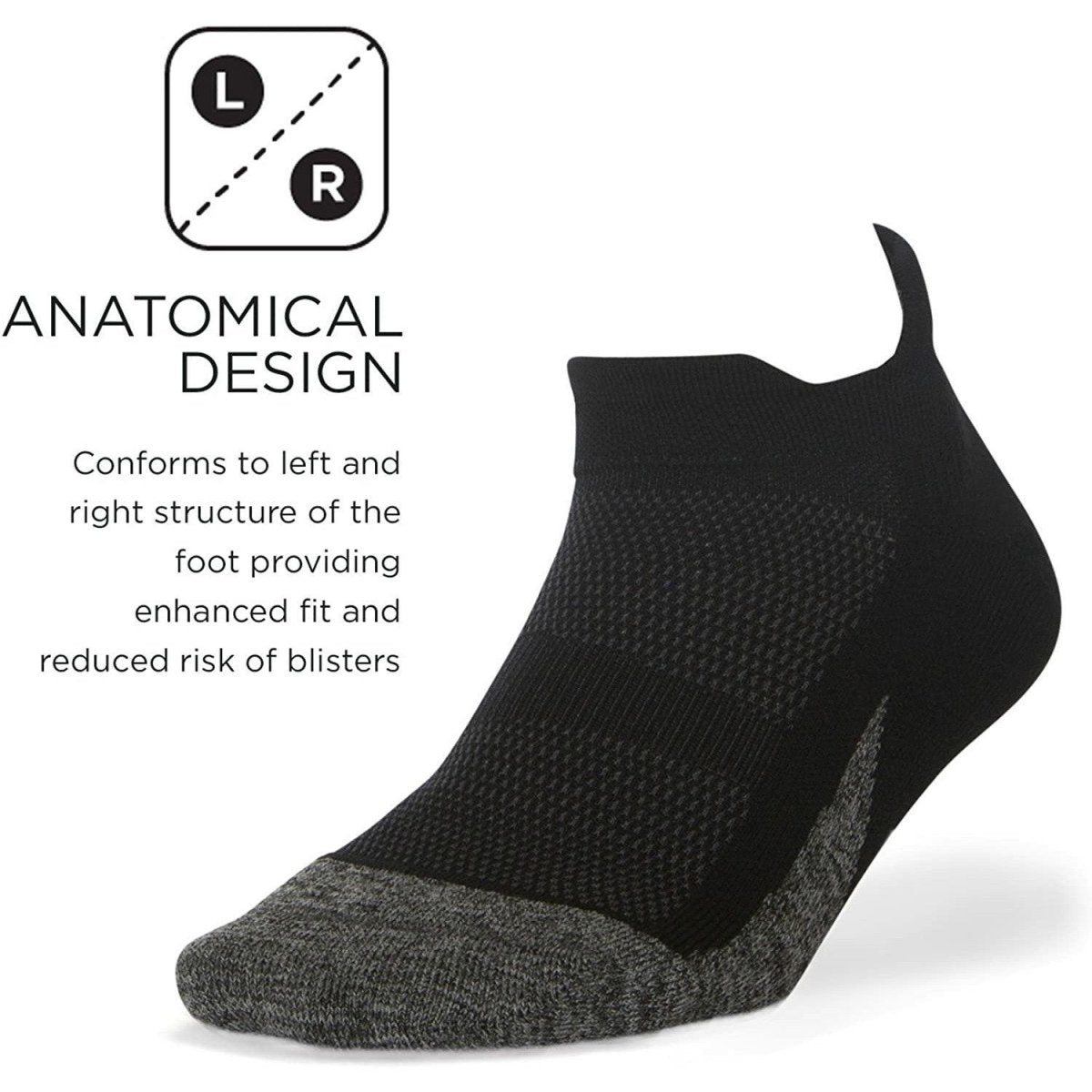 Feetures Unisex Elite Light Cushion No Show Tab - Bauman's Running & Walking Shop