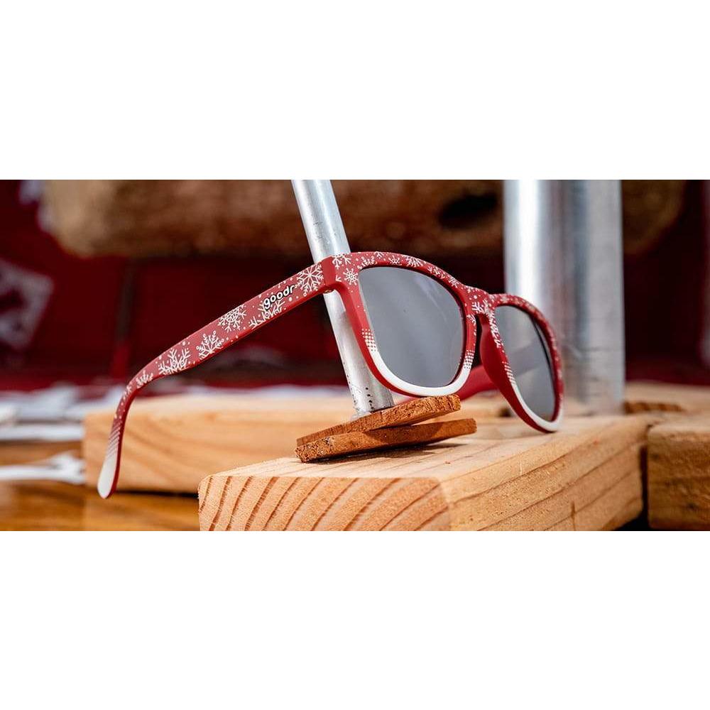 goodr Running Sunglasses - Happy Festivus Ya' Filthy Animal - Bauman's Running & Walking Shop