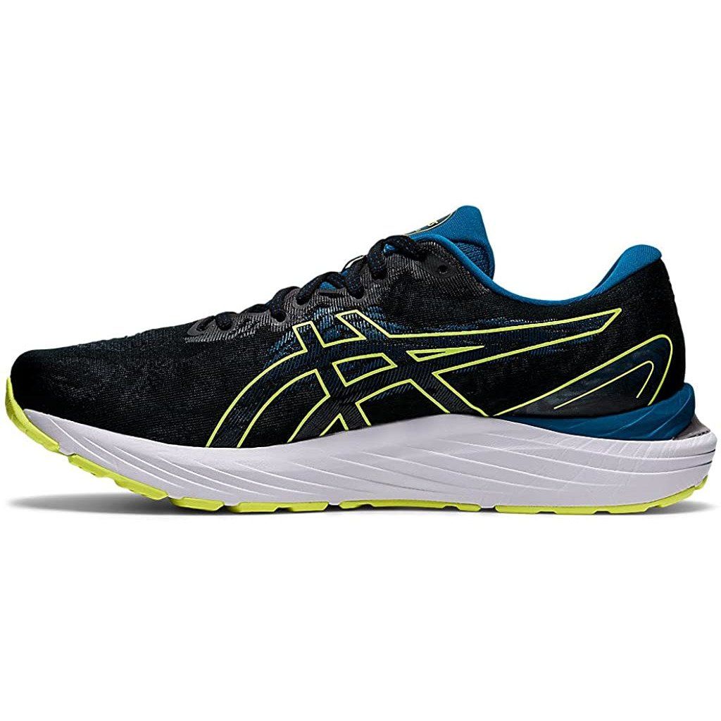 Men's ASICS GEL-CUMULUS 23 (Black/Glow Yellow) - Bauman's Running & Walking Shop