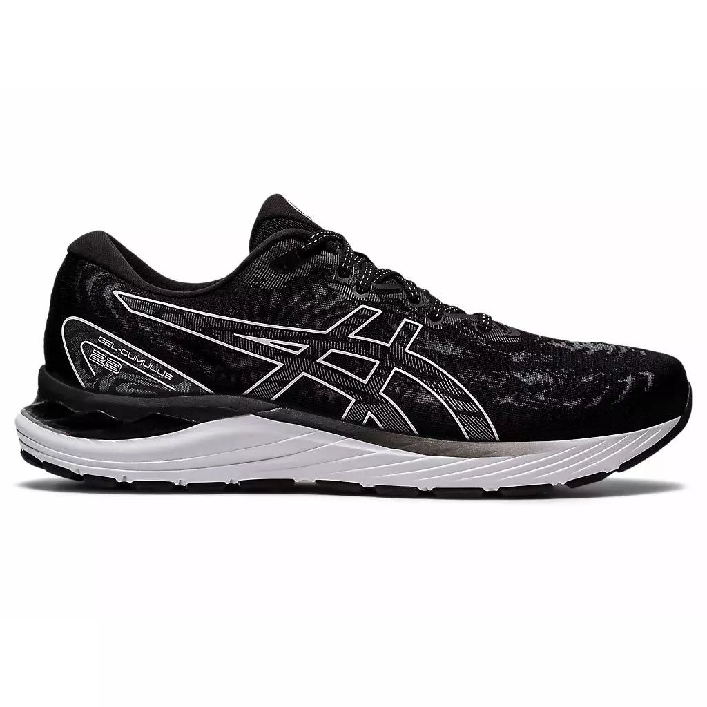Men's ASICS GEL-CUMULUS 23 (Black/White) - Bauman's Running & Walking Shop