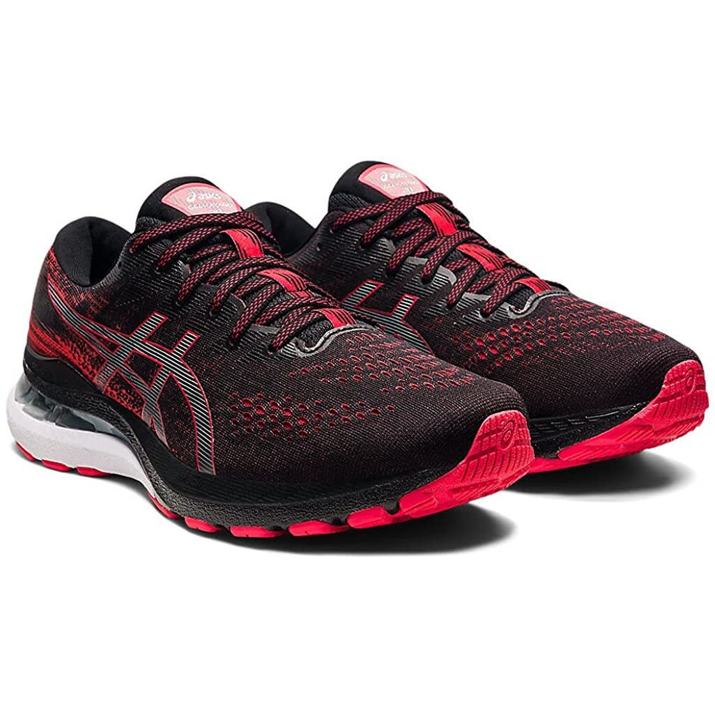 Men's ASICS Gel-Kayano 28 (Black/Electric Red) - Bauman's Running & Walking Shop
