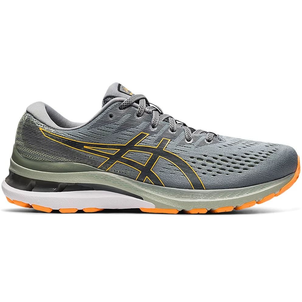 Men's ASICS GEL-KAYANO 28 (Sheet Rock/Orange Pop) - Bauman's Running & Walking Shop