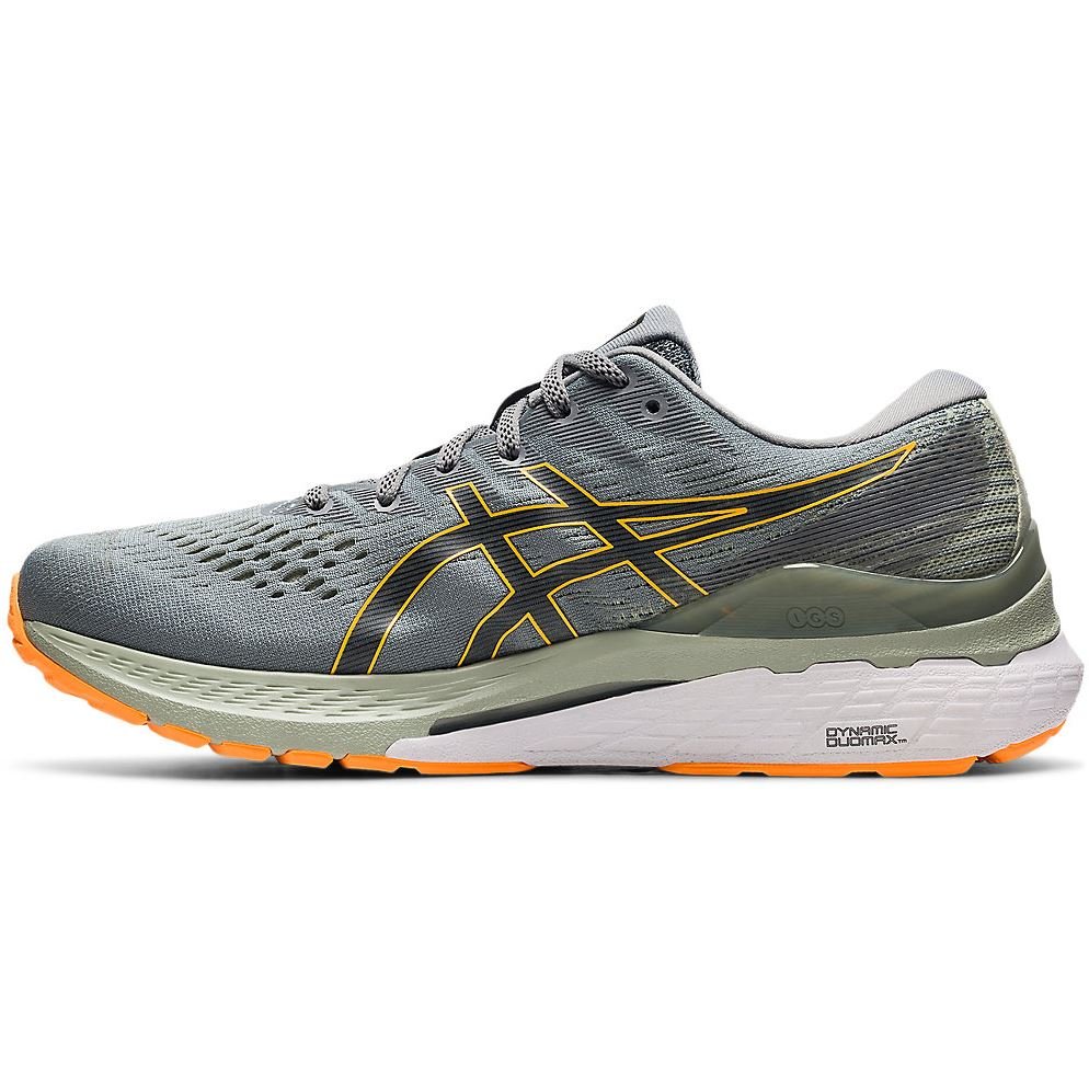 Men's ASICS GEL-KAYANO 28 (Sheet Rock/Orange Pop) - Bauman's Running & Walking Shop