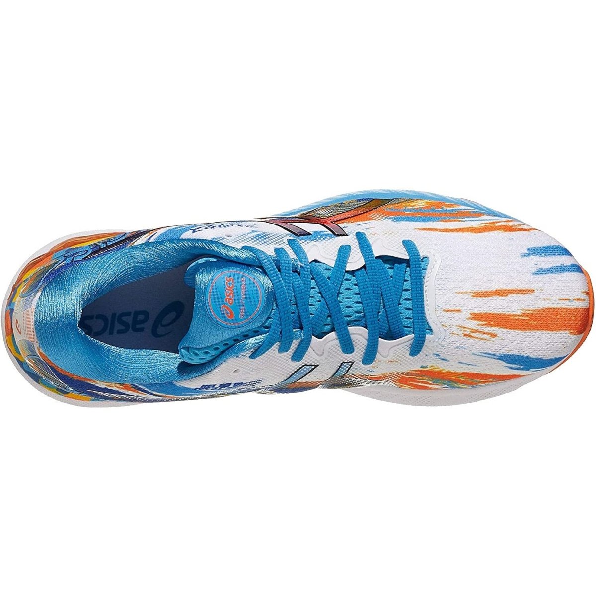 Men's ASICS Gel-Nimbus 23 (Digital Aqua/Marigold Orange) - Bauman's Running & Walking Shop