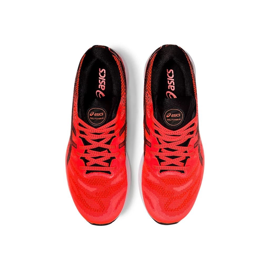 Men's ASICS Gel-Nimbus 23 Tokyo (Sunrise Red/Black) - Bauman's Running & Walking Shop