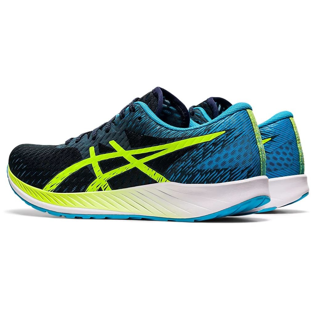 Men's ASICS HYPER SPEED (French Blue/Hazard Green) - Bauman's Running & Walking Shop