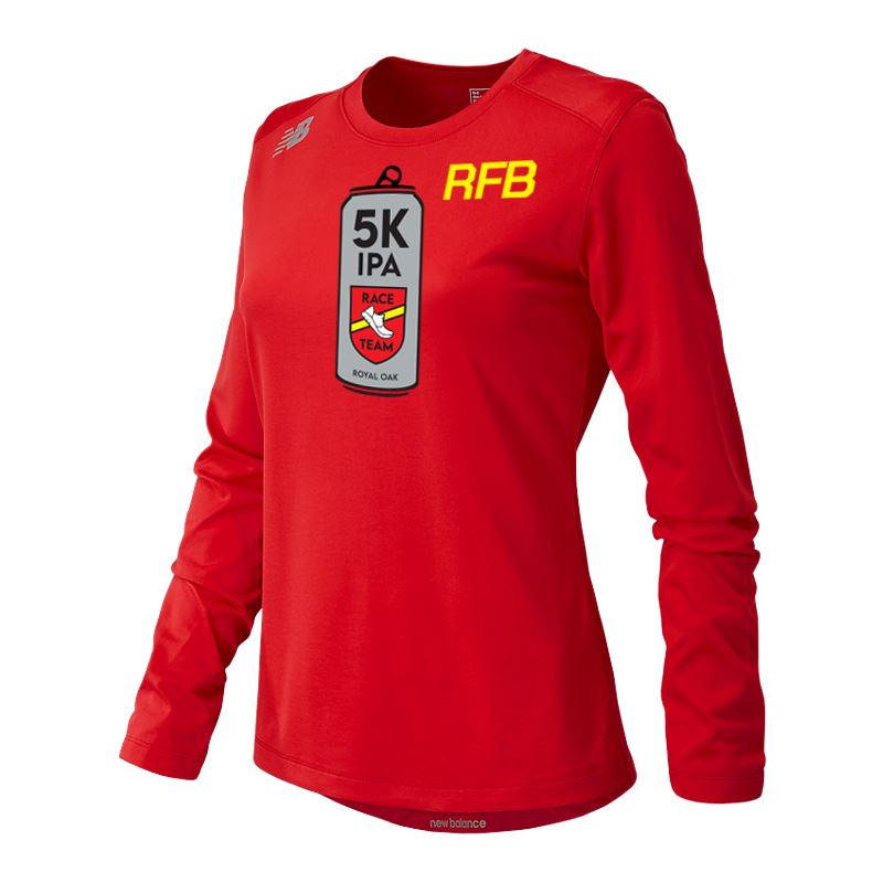 New Balance Women's Long Sleeve Tech Tee - RFB 5K IPA Race Team - Bauman's Running & Walking Shop