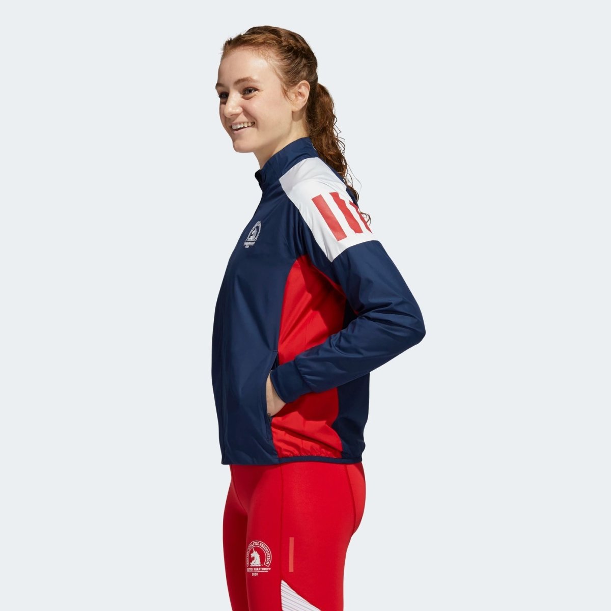 Women's adidas 2020 Boston Marathon Celebration Jacket - Bauman's Running & Walking Shop