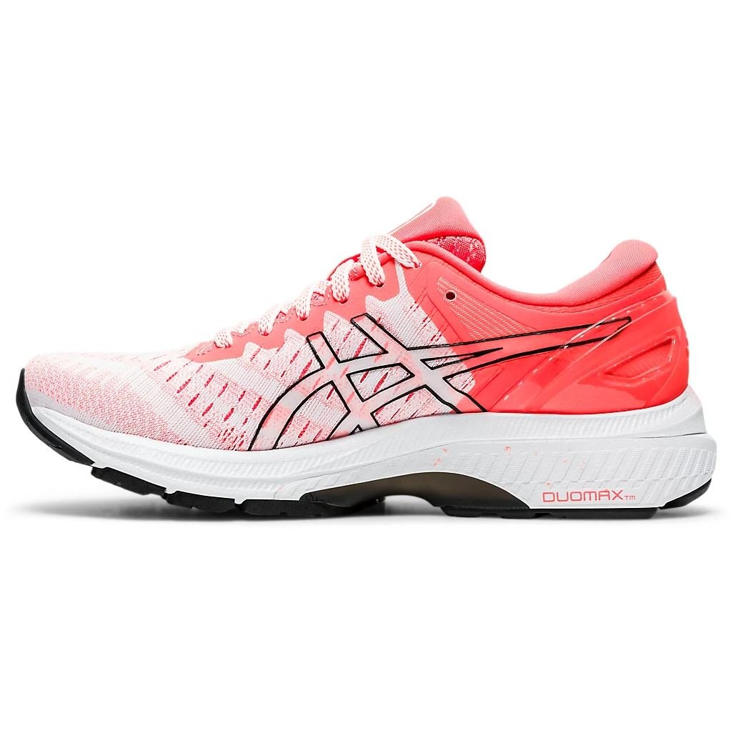 Women's ASICS Gel-Kayano 27 Tokyo (White/Sunrise Red) - Bauman's Running & Walking Shop