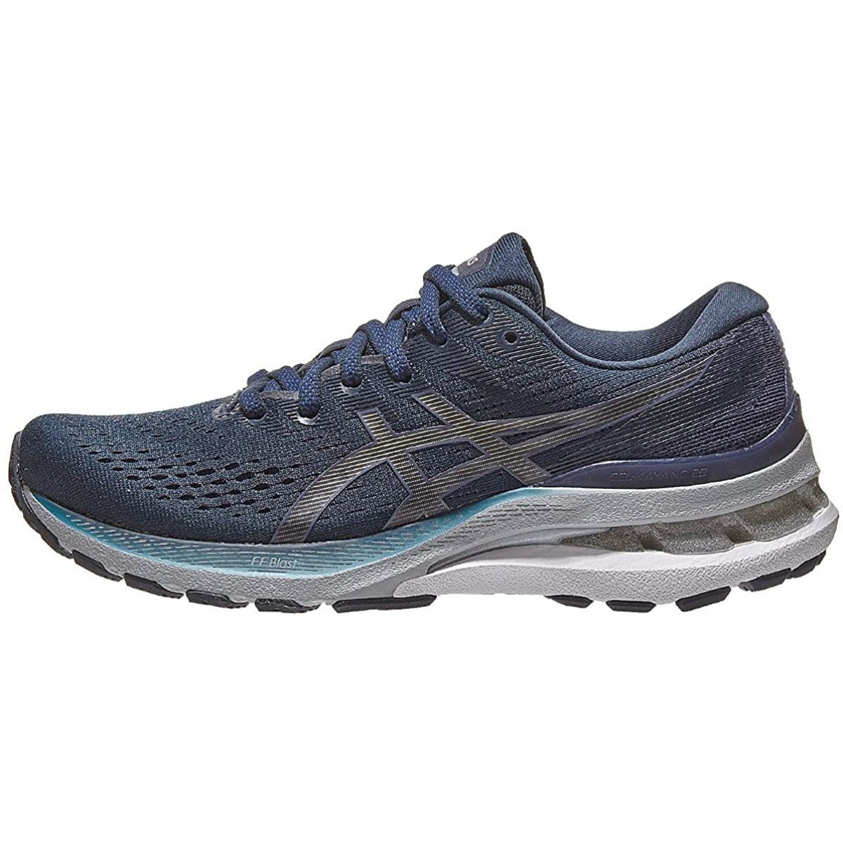 Women's ASICS GEL-KAYANO 28 (French Blue/Thunder Blue) - Bauman's Running & Walking Shop