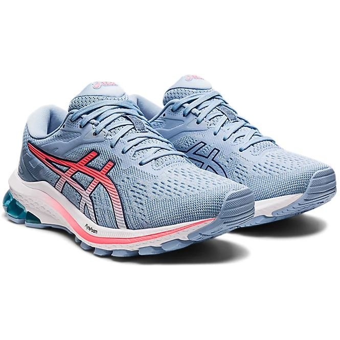 Women's ASICS GT-1000 10 (Soft Sky/Blazing Coral) - Bauman's Running & Walking Shop