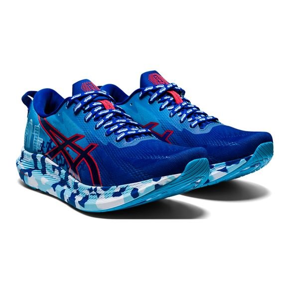 Women's ASICS NOOSA TRI 13 BOSTON (ASICS Blue/Red Alert) - Bauman's Running & Walking Shop
