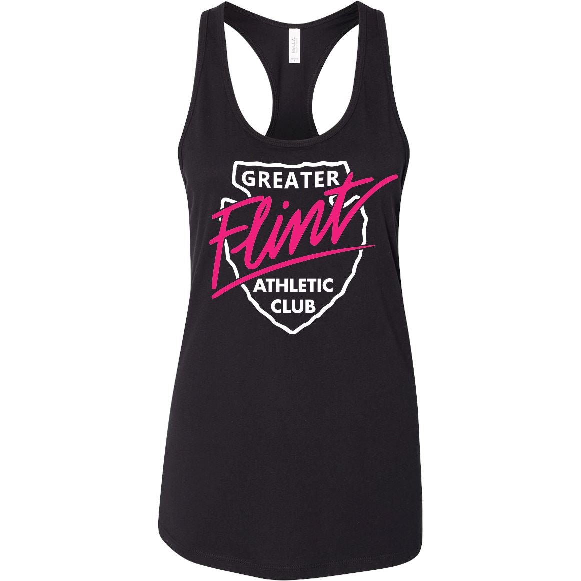 Women's Jersey Racerback Tank - GFAC Pink Flint - Bauman's Running & Walking Shop