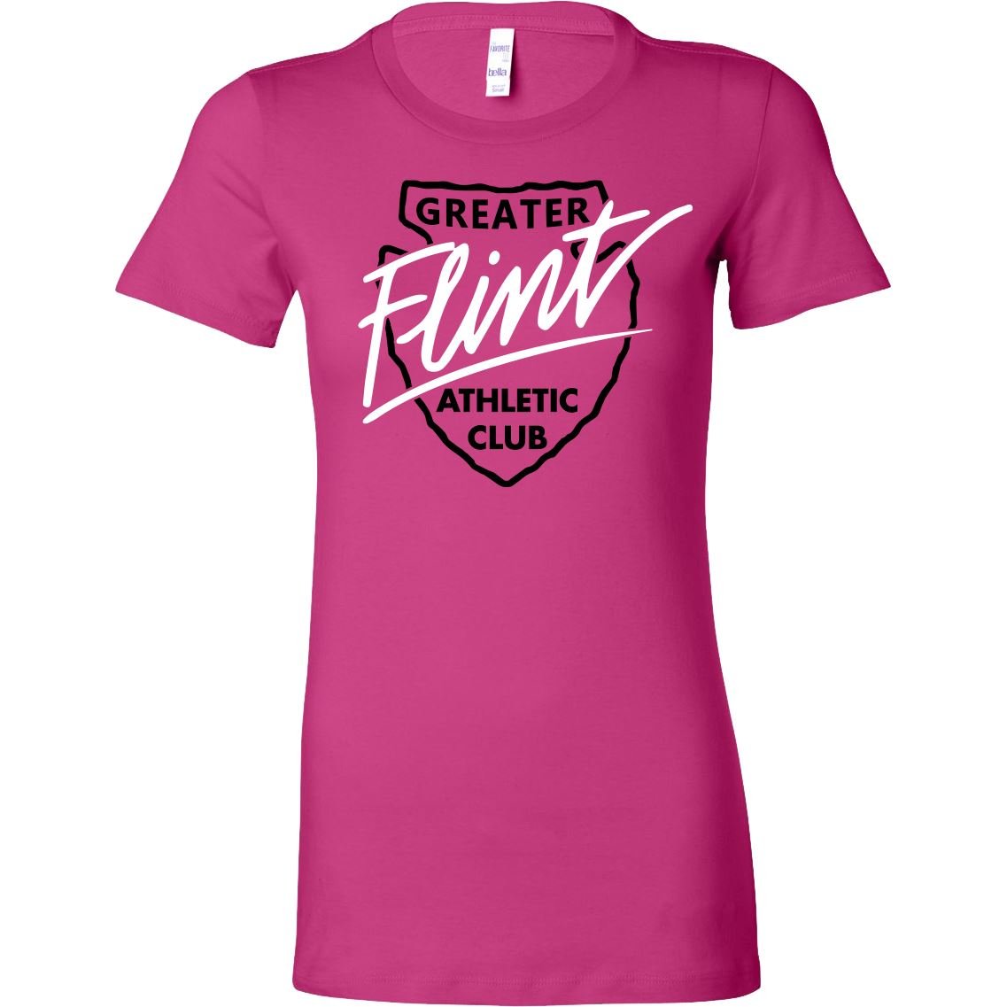 Women's Slim Fit Tee - GFAC Pink Flint - Bauman's Running & Walking Shop