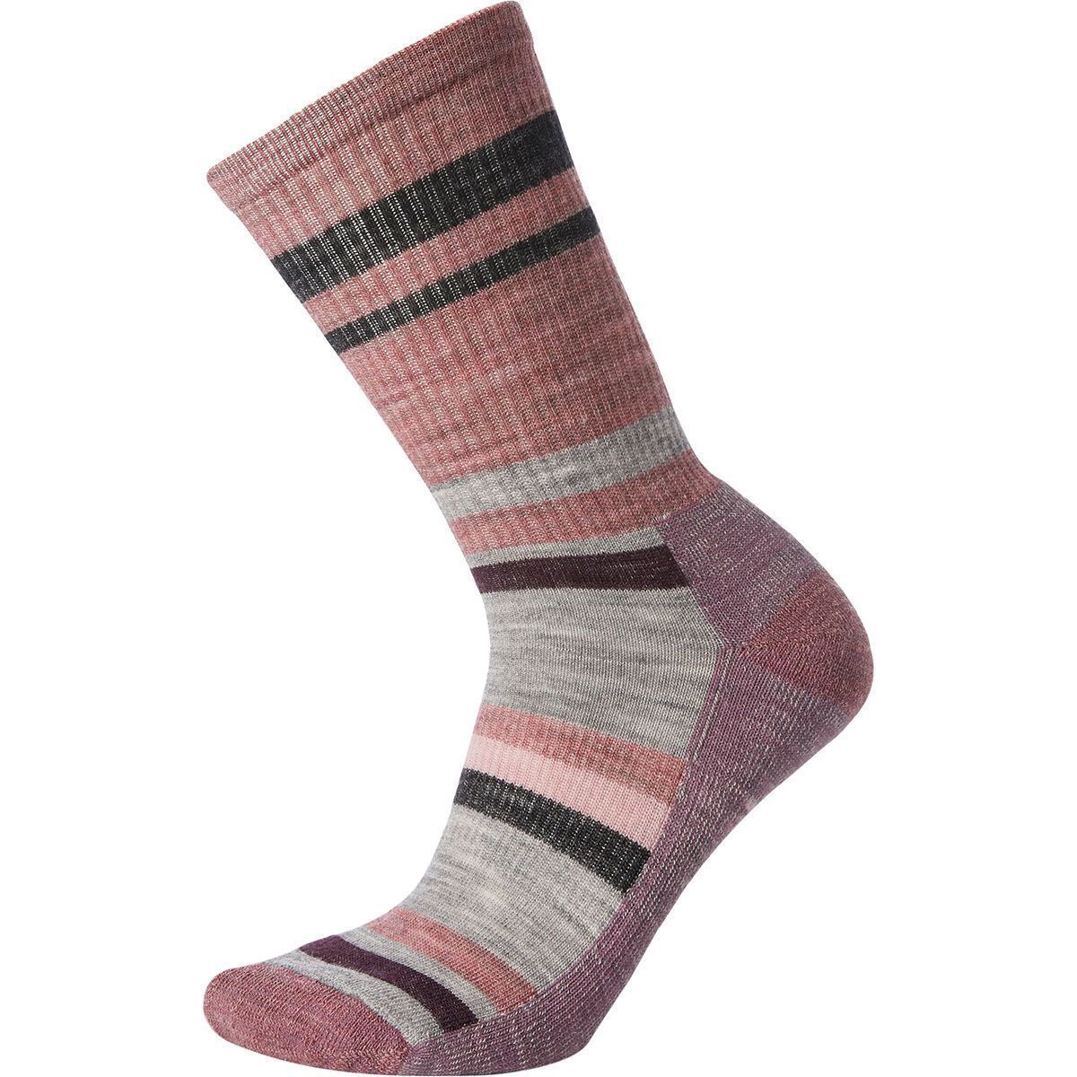 Women's Smartwool Hike Striped Light Crew Sock - Bauman's Running & Walking Shop