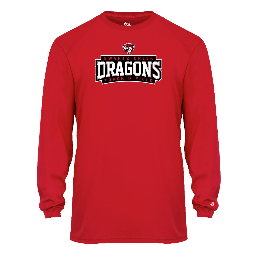 B-CORE Adult/Youth Tech Long Sleeve - DRAGONS T&F