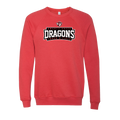 BELLA+CANVAS Unisex Sponge Fleece Raglan Sweatshirt - DRAGONS T&F