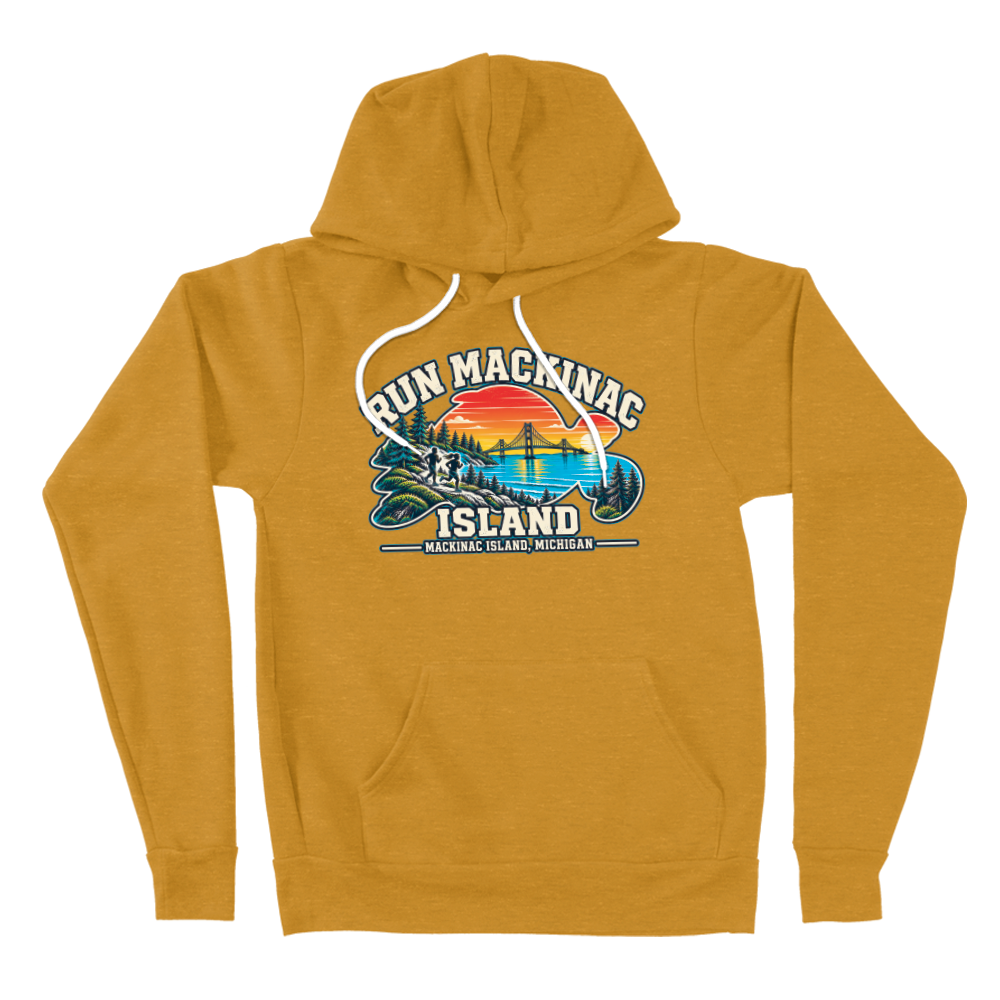 *PRE-ORDER* Run Mackinac Island - Bella Canvas - Super Soft Hooded Sweatshirt