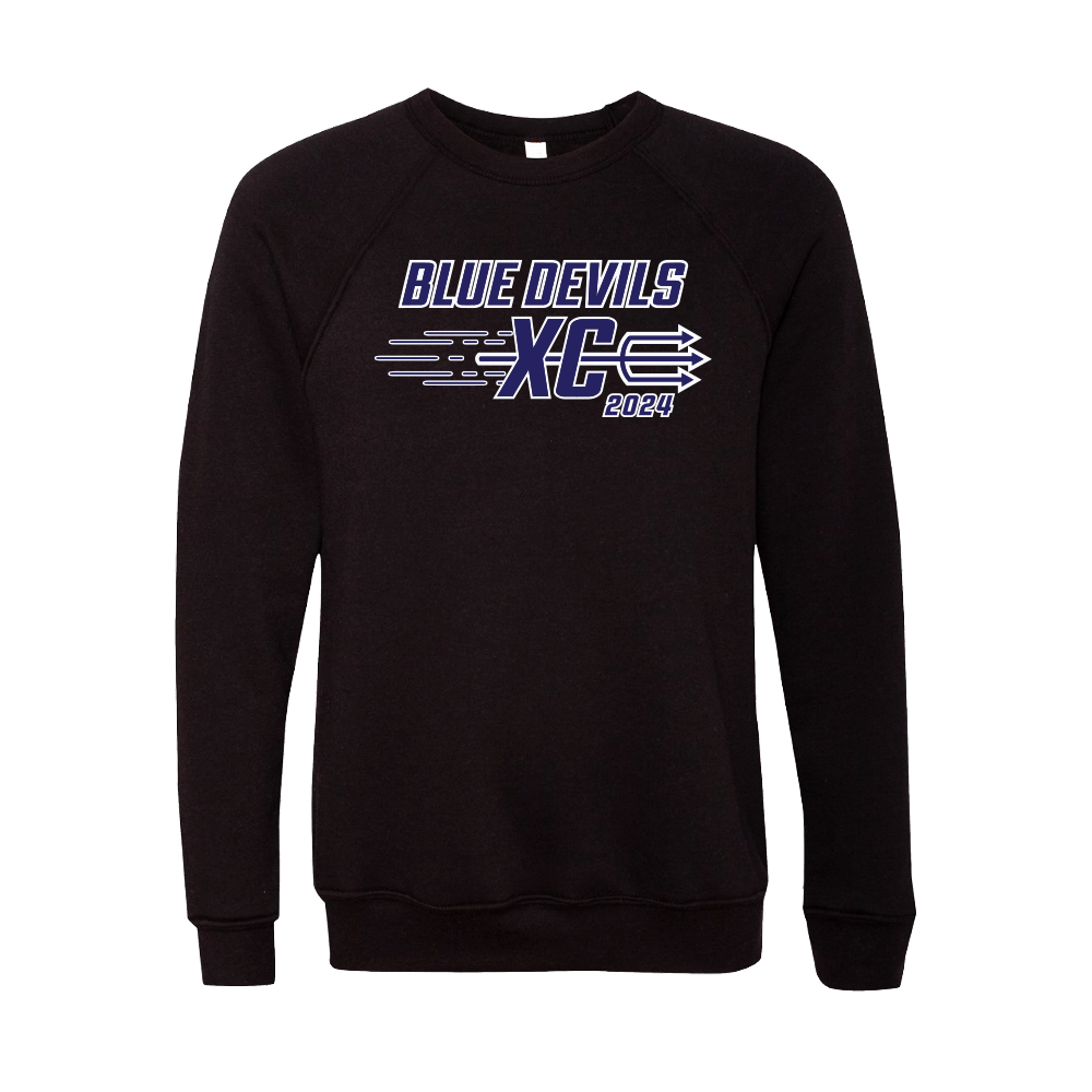 LFXC - BELLA+CANVAS Unisex Sponge Fleece Raglan Sweatshirt - BDXC23 - Bauman's Running & Walking Shop