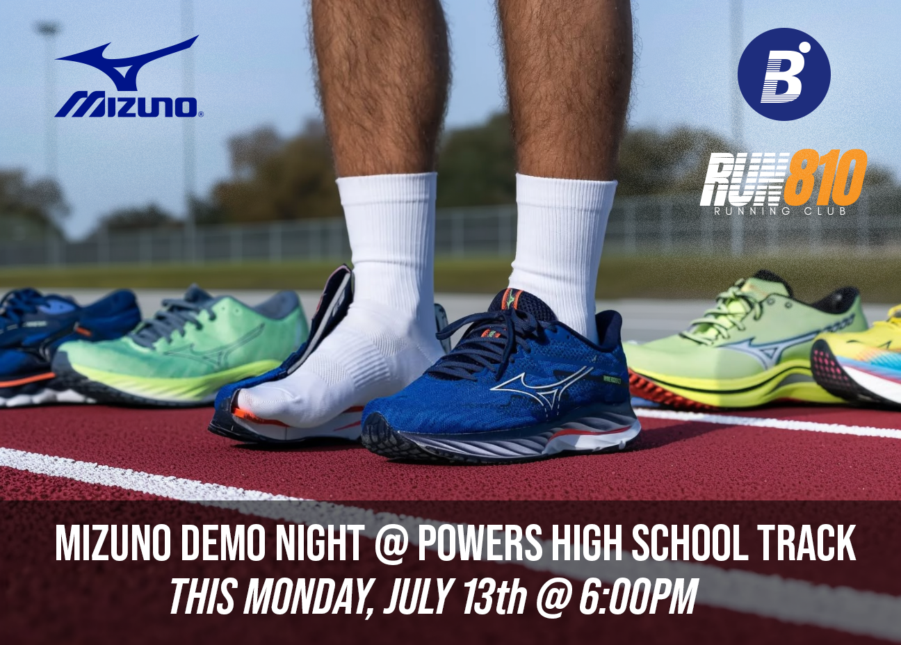 Mizuno Demo Night @ Powers High School Track RSVP