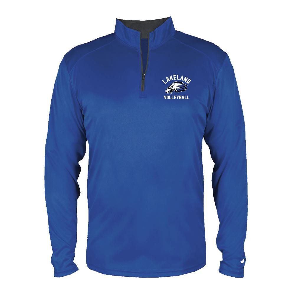 Badger Sport® Unisex "Lakeland Volleyball" B-Core 1/4 Zip - Bauman's Running & Walking Shop
