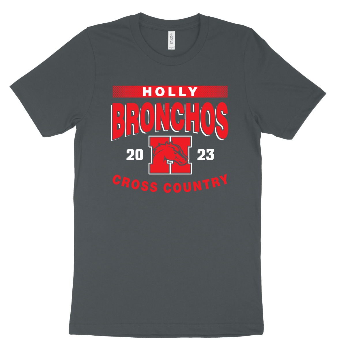 BELLA+CANVAS Unisex Jersey Tee - Holly XC 2023 - Bauman's Running & Walking Shop