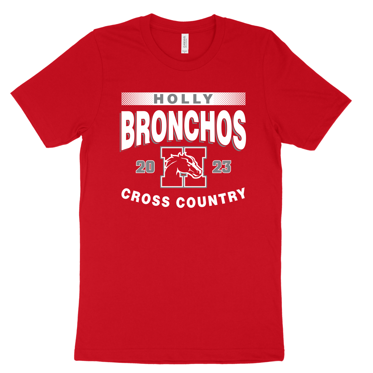 BELLA+CANVAS Unisex Jersey Tee - Holly XC 2023 - Bauman's Running & Walking Shop