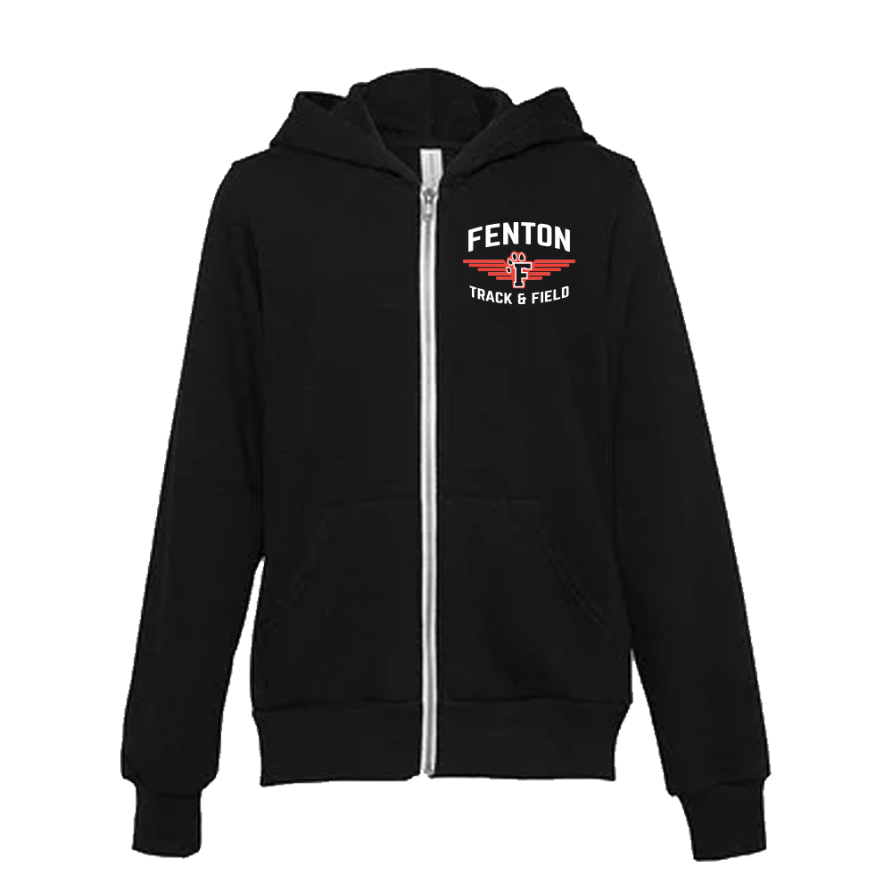 BELLA+CANVAS Unisex Sponge Fleece Full-Zip Hoodie FT&F - Bauman's Running & Walking Shop