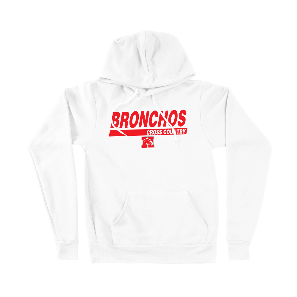 BELLA+CANVAS Unisex Sponge Fleece Pullover Hoodie - Bronchos XC - Bauman's Running & Walking Shop