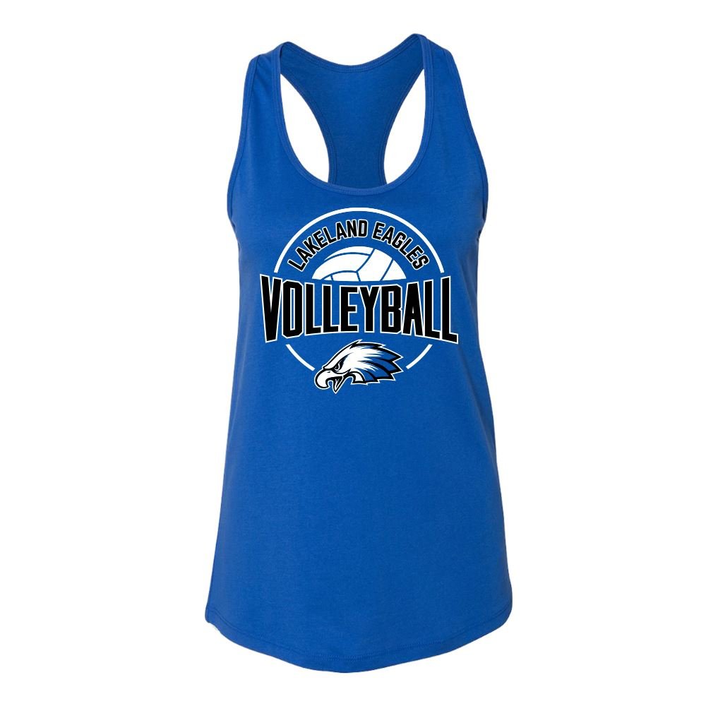 BELLA+CANVAS Women's "Lakeland Volleyball" Jersey Racerback Tank - Bauman's Running & Walking Shop