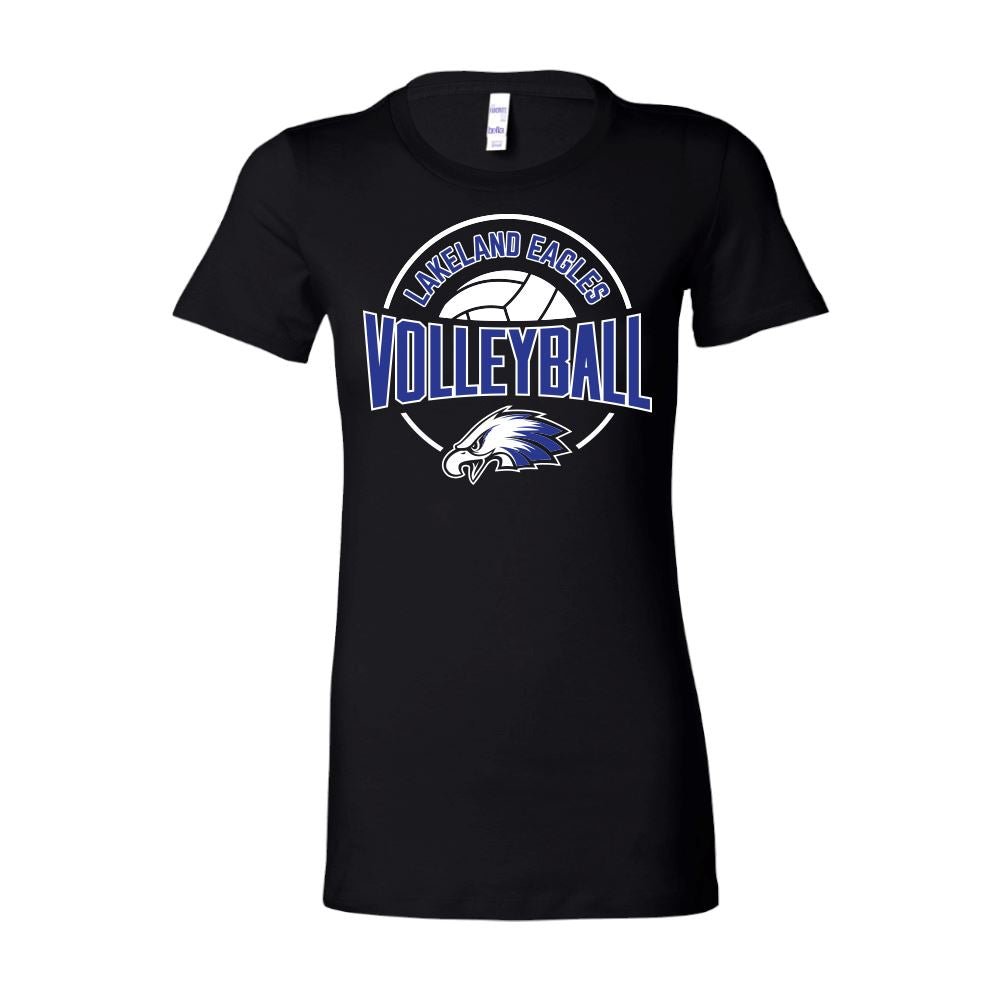 BELLA+CANVAS Women's "Lakeland Volleyball" Slim Fit Tee - Bauman's Running & Walking Shop