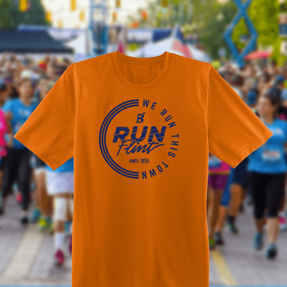 Brooks Podium "Run Flint" Tech Tee - Bauman's Running & Walking Shop