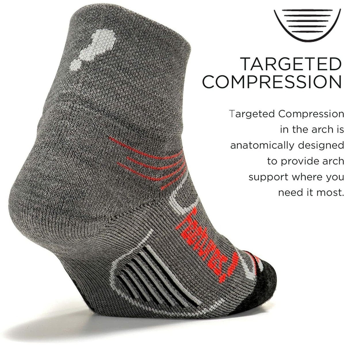 Features Elite Cushion Low Cut - Bauman's Running & Walking Shop