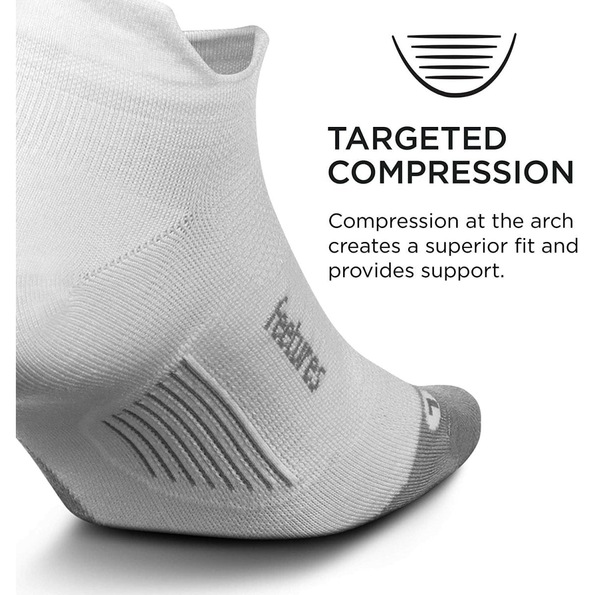 Feetures Elite Merino+ Ultra Light No Show Tab Socks - Bauman's Running & Walking Shop