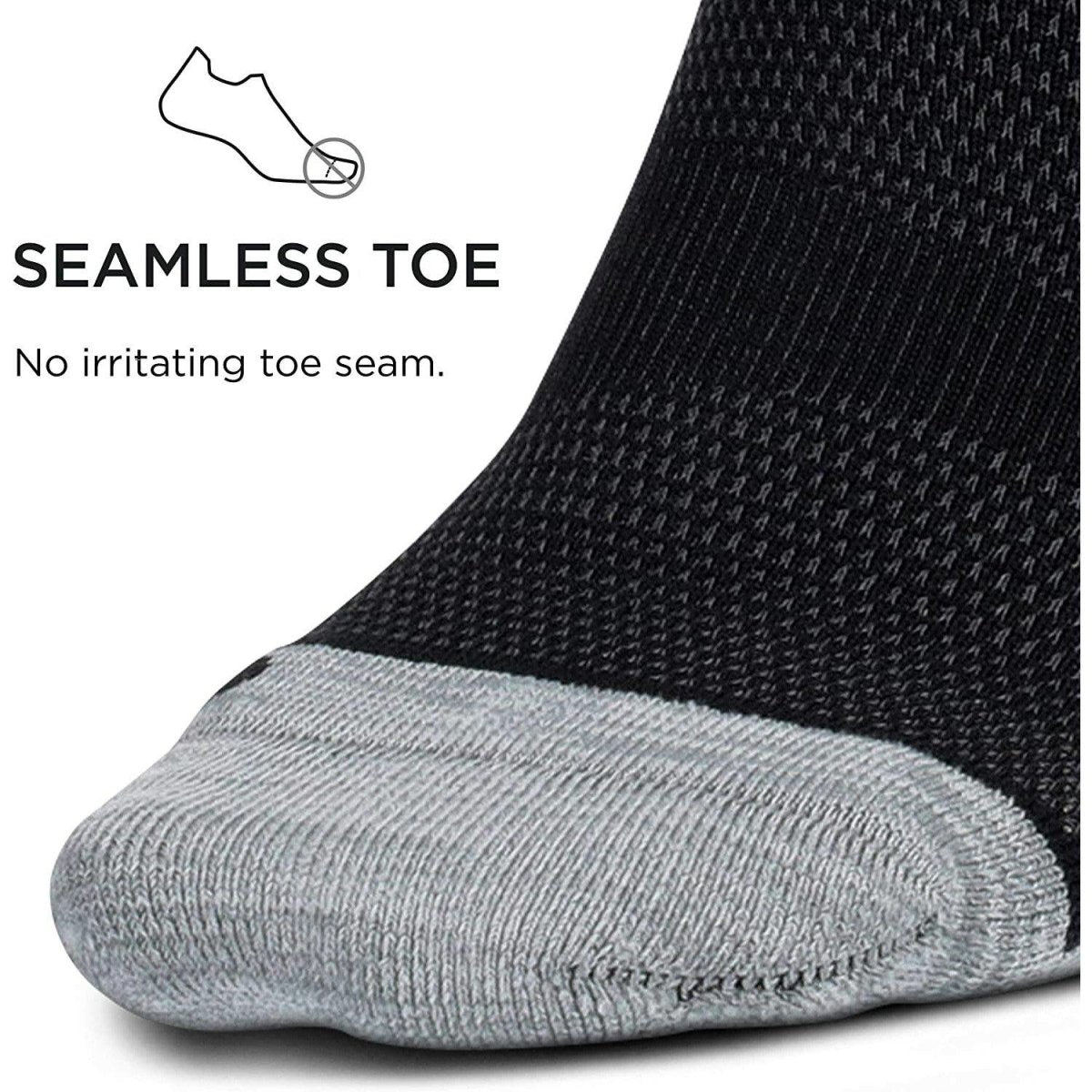 Feetures Unisex Elite Light Cushion Mini Crew - Bauman's Running & Walking Shop