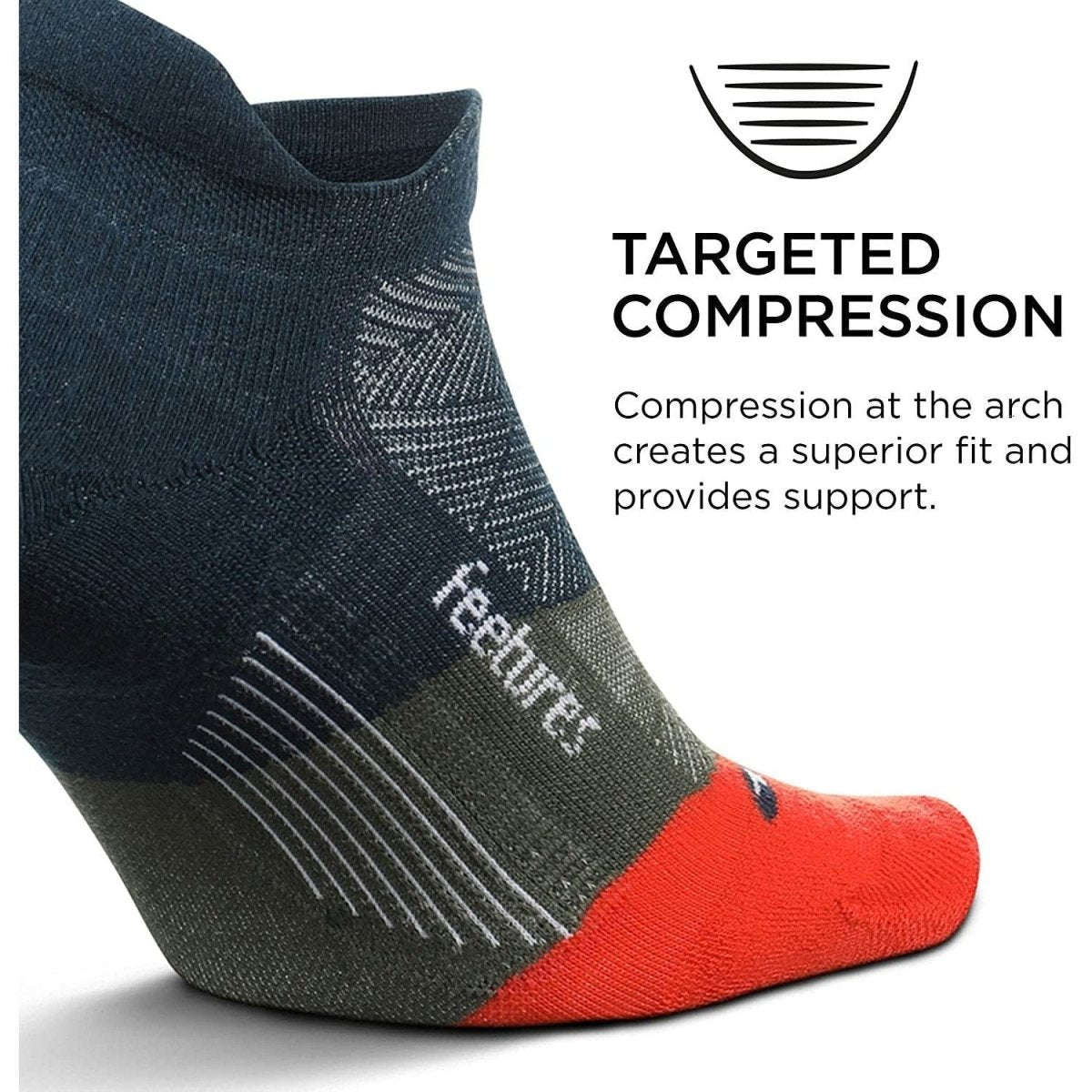 Feetures Unisex Elite Light Cushion No Show Tab - Bauman's Running & Walking Shop