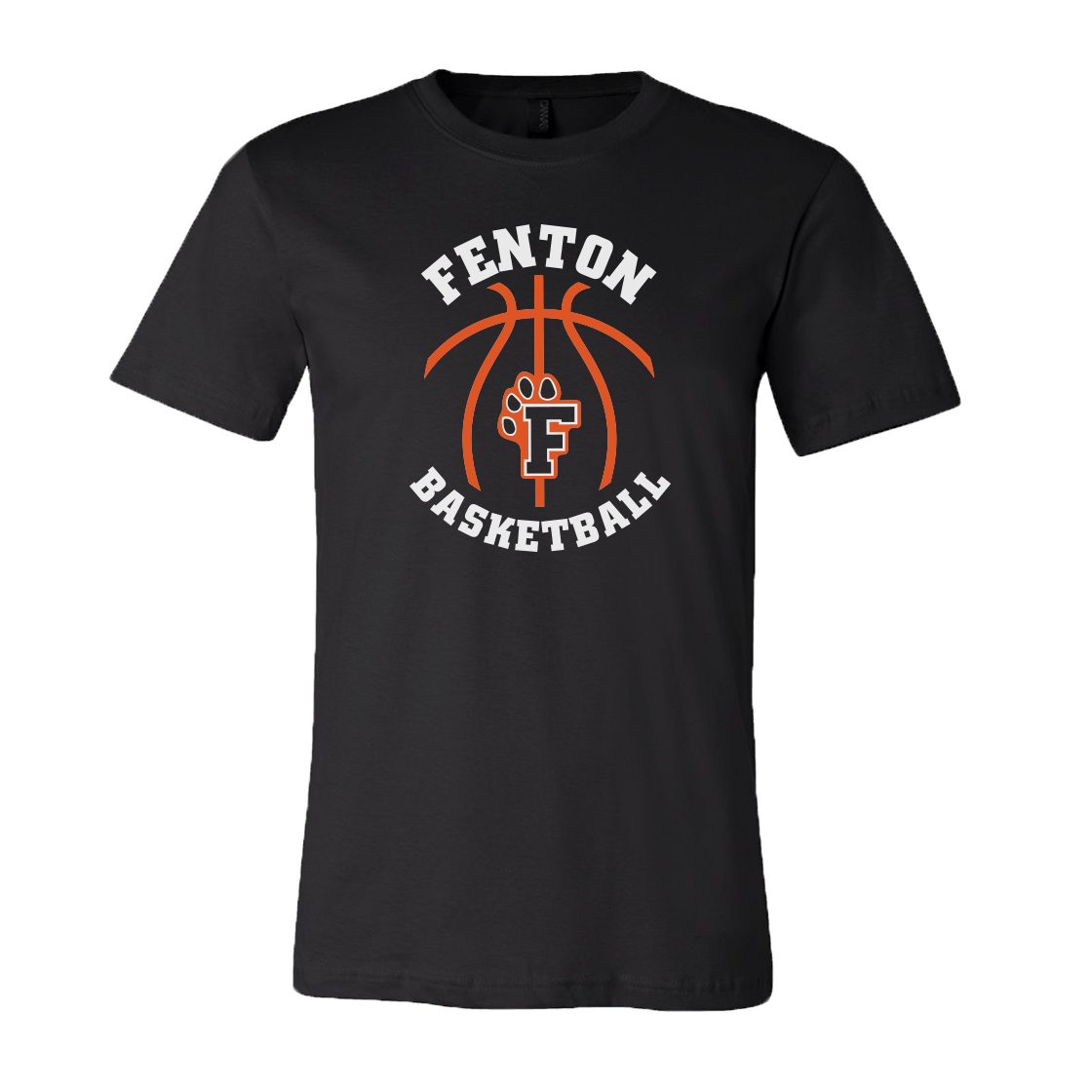 Fenton Basketball - Black - Unisex Jersey Tee - Bauman's Running & Walking Shop
